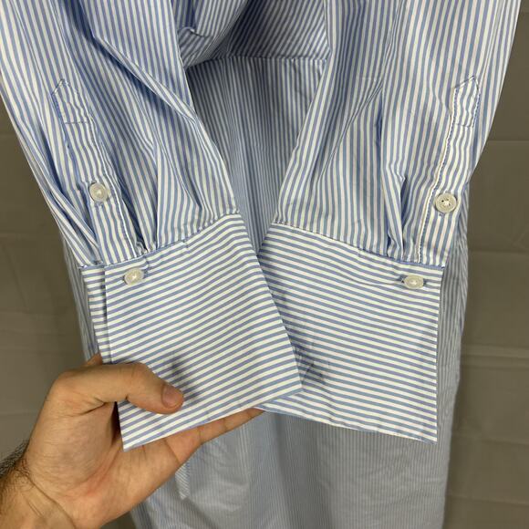 Simkhai Dress 12 Briar Wrap Effect Striped Maxi Shirt Belted Office Work Luxury - Picture 9 of 16